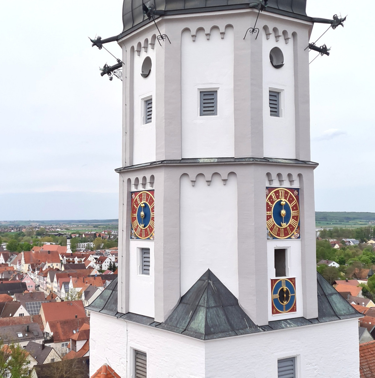 Renovierung der Turmuhr am Schloss Höchstädt a. d. Donau
