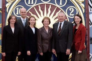 Die Familie Rauscher mit der 3. und 4. Generation, insgesamt 6 Personen